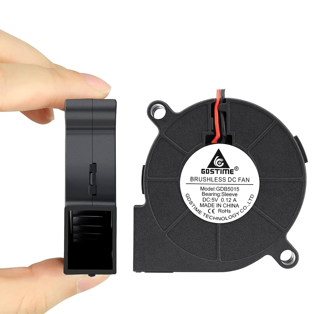 Amazon.co.jp: GDSTIME 50 mmx15 mm 5V DC USB 冷却ファン 排気